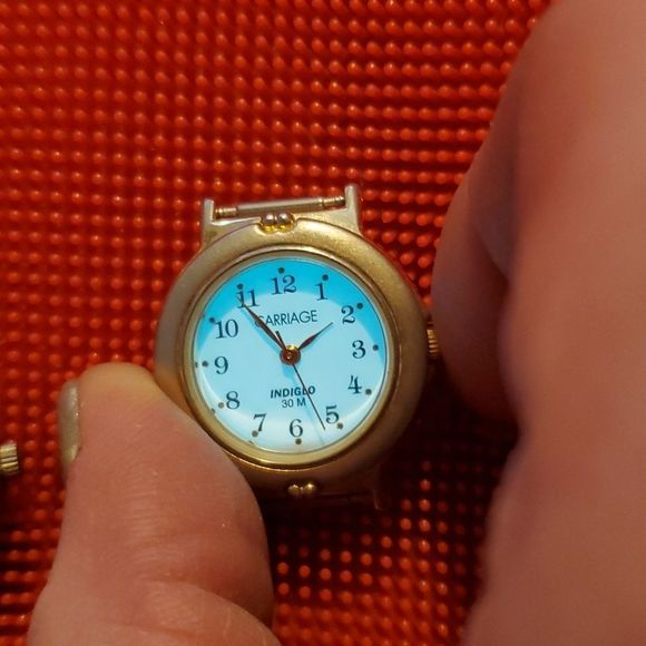 Two Carriage by Timex Indiglo Watches One Without Band‎ - Picture 6 of 9